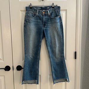 J Crew 9” Billie Demi Cropped Boot Denim